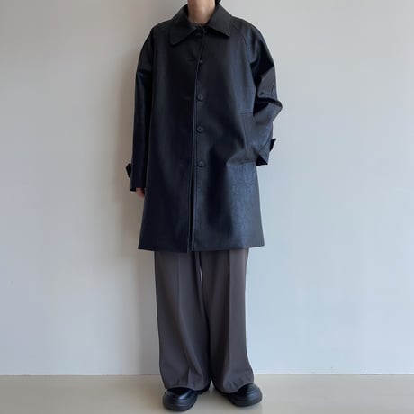 《予約販売》raglan eco leather jacket/2colors_no0361