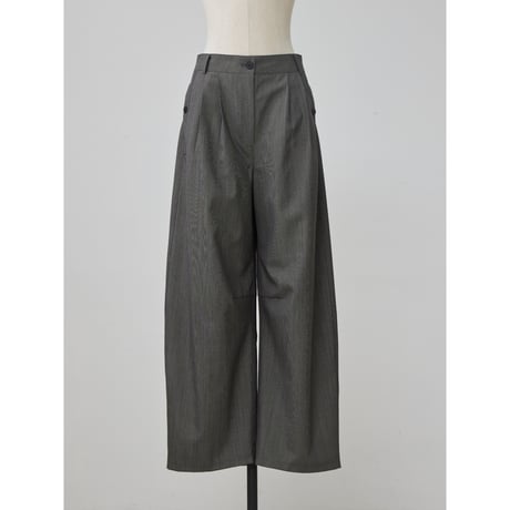 - AUTHENTIC series - accent oval tuck pants_an0055