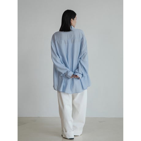 《予約販売》2way over sheer shirt/3colors(unisex)_nb0317