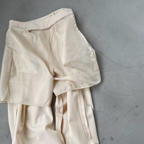 【nokcha original】silhouette pants/cream_np0402