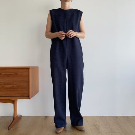 【nokcha original】jacquard all-in-one/navy_np0640