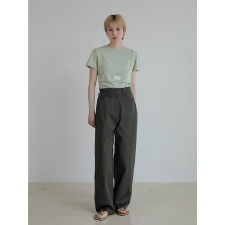 【NOKCHA original】layered label tee/3colors_nt2301