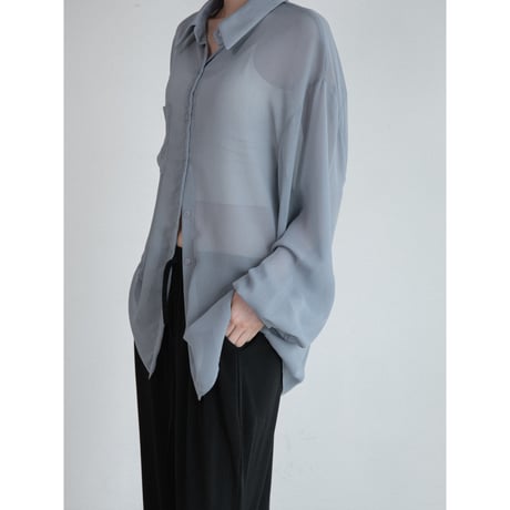 《予約販売》sheer over pocket shirt_nb0392
