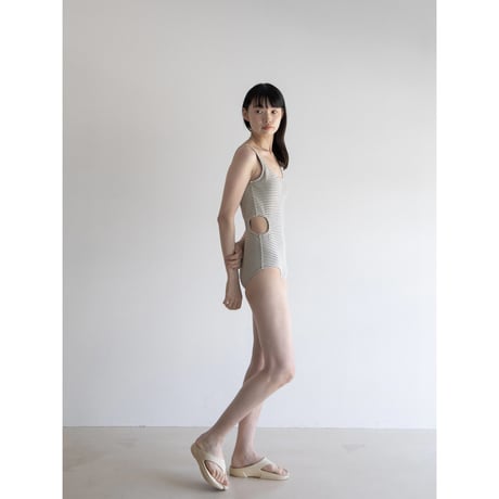 《予約販売》border lady swim wear/2colors_nw0001