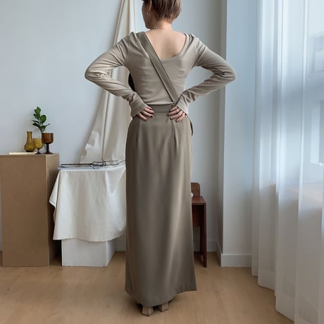 【nokcha original】docking all-in-one/khaki beige_np0157