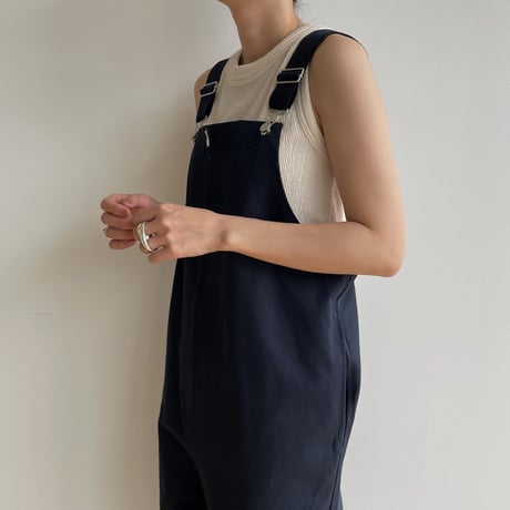 【nokcha original】material over all/navy_np0831