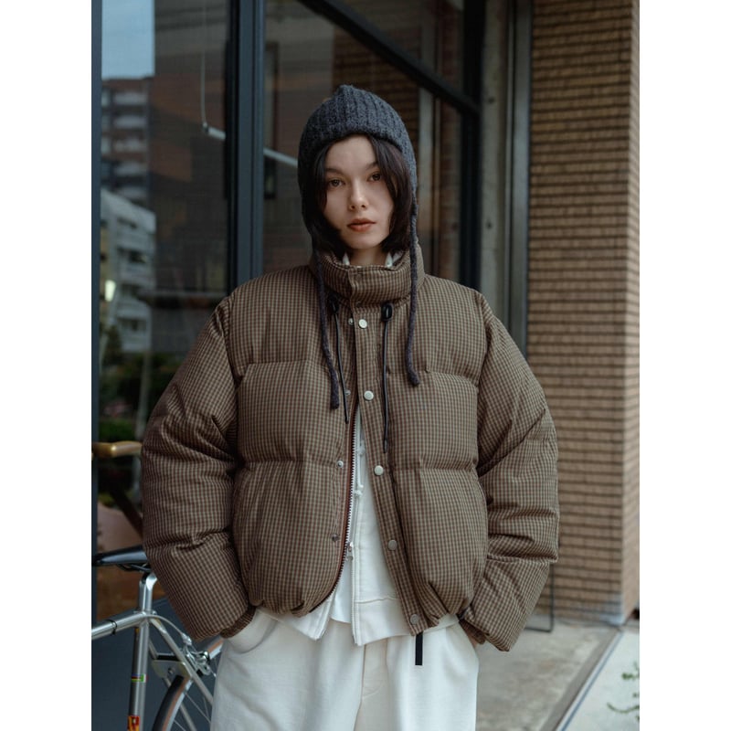 NOKCHA original】mannish down jacket/check_no04