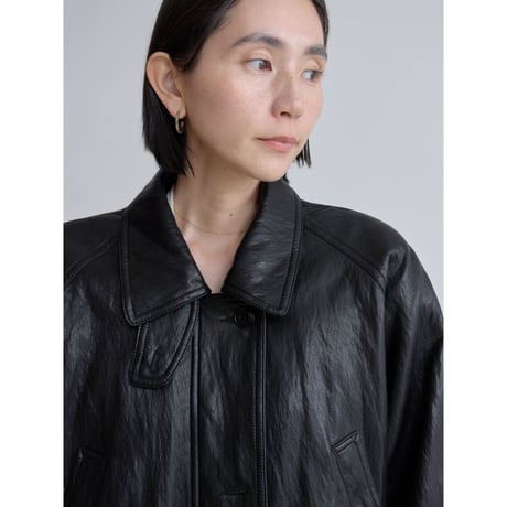 《予約販売》soft fake leather jacket/2colors_no0512
