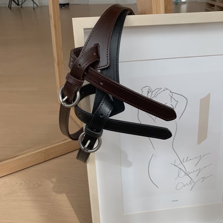 ✳︎予約販売✳︎leather point belt/2colors_na0083