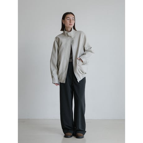 《予約販売》mannish glossy leather like jacket/2colors_no0507