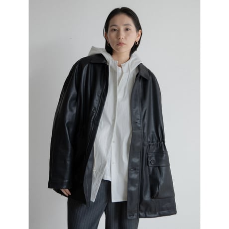《予約販売》string leather like jacket_no0430