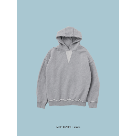 - AUTHENTIC series - mannish sweat hoodie/2colors_an0052