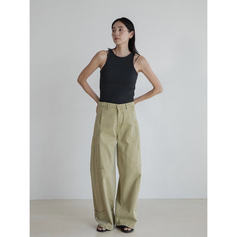 【NOKCHA】warm accent oval pants/ベージュS 予約販売》accent oval twill pants/2colors_np1143 |