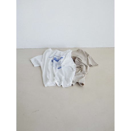 《予約販売》vintage like minimal tee/2colors_nt2371