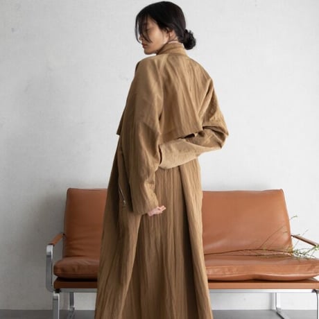 【nokcha original】washer quilting trench coat/beige_no0121