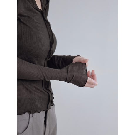 《予約販売》décolleté sheer tops/4colors_nt2505