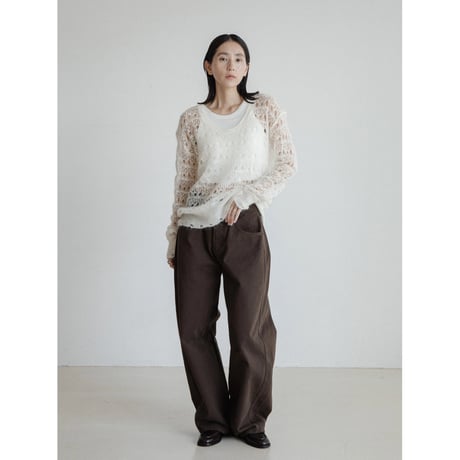 《予約販売》crochet low gauge knit tops/2colors_nt2406
