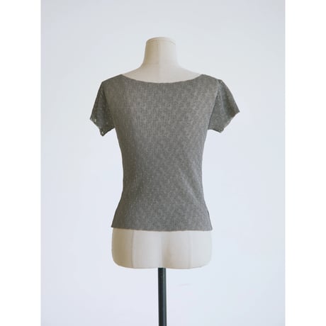 《予約販売》sheer jacquard tops/2colors_nt2579