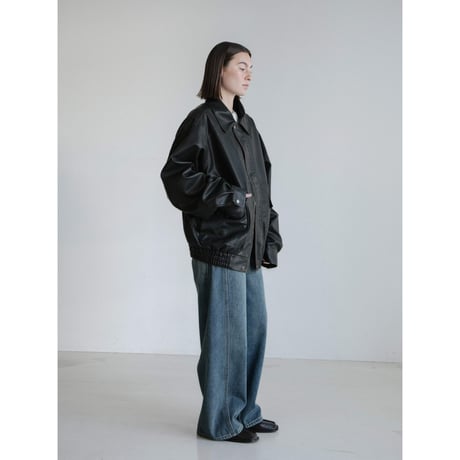 《予約販売》mood leather like jacket/2colors_no0508