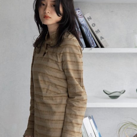 【nokcha original】jacquard lady dress/beige_nd0117