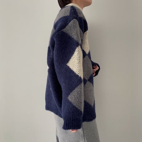 《予約販売》contrast over knit/2colors_nt1909