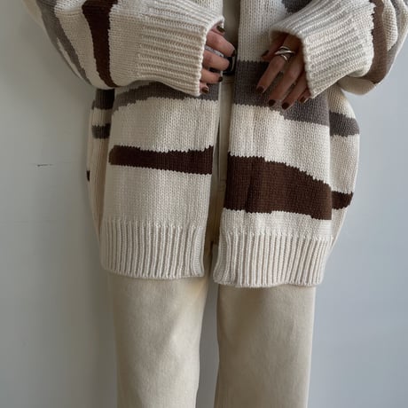 【nokcha original】ennui knit cardigan/ivory_nt1501