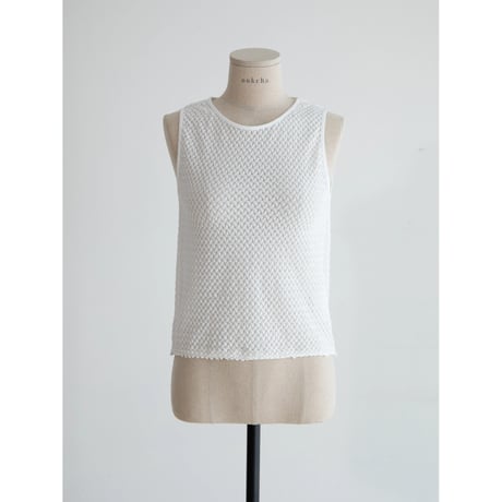 《予約販売》accent mesh tank top/2colors_nt2326