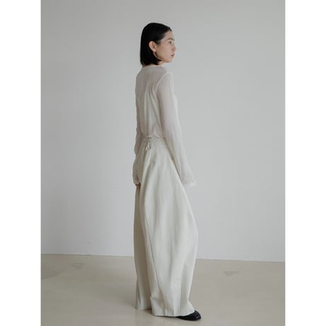《予約販売》twill oval mannish pants/2colors_np1080