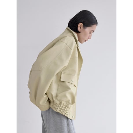 《予約販売》rich fake leather jacket/2colors_no0519