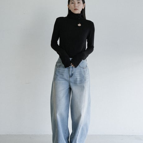 《予約販売》vintage wash accent jeans/2colors_nj0169