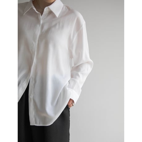 《予約販売》back accent silky shirt/2colors_nb0233