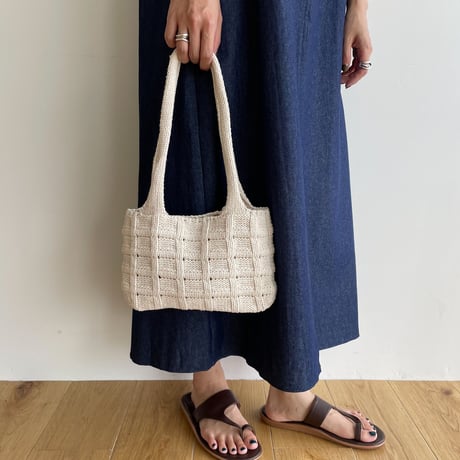 《予約販売》minimal knit bag/2colors_na0414