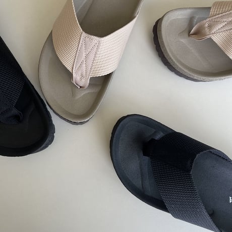 《予約販売》casual mannish thong sandal/2colors_na0543