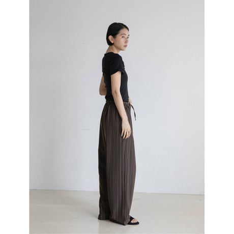《予約販売》accent gather minimal tee/2colors_nt2549