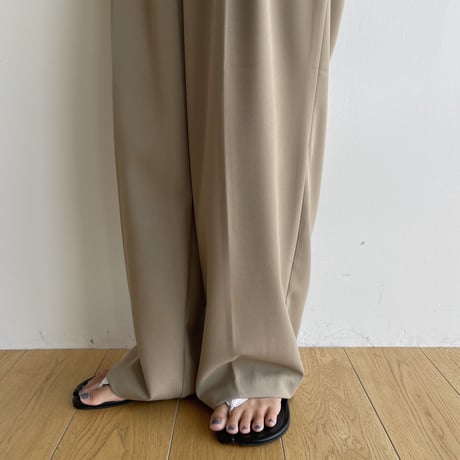 《予約販売》simply tuck wide pants/2colors_np0898