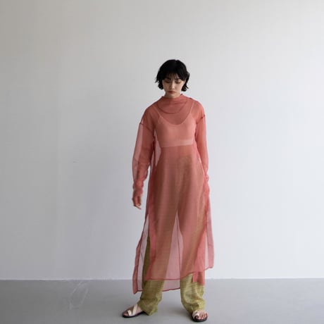 【nokcha original】slit sheer ops/2colors_nd0123