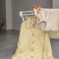 【nokcha original】twill over jacket/light yellow_no0199