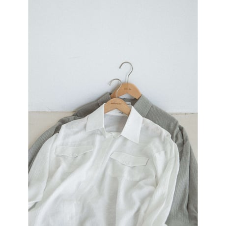 《予約販売》stripe sheer shirt/2colors_nb0368