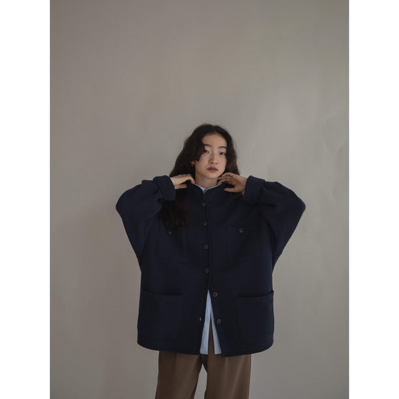 nokcha original】material pocket cardigan/2colo