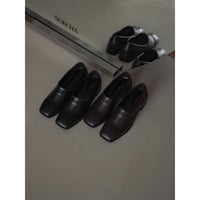 《予約販売》square toe mannish shoes/2colors_na0664