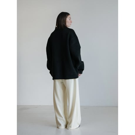 《予約販売》double zip over knit cardigan/2colors(unisex)_nt2481