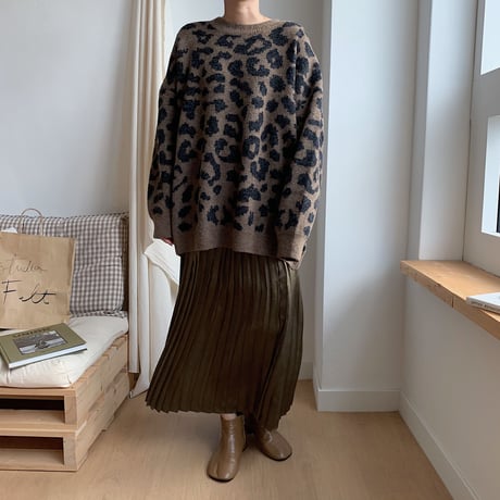 ✳︎予約販売✳︎shiny pleats skirt/2colors _ns0016
