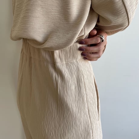 【nokcha original】jacquard slit hem pants_np0560