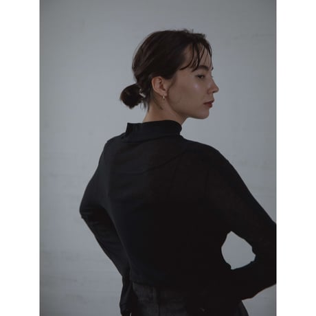 【NOKCHA original】cover stich sheer tops/3colors_nt2119