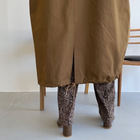 【nokcha original】long coach jacket/brown_no0165