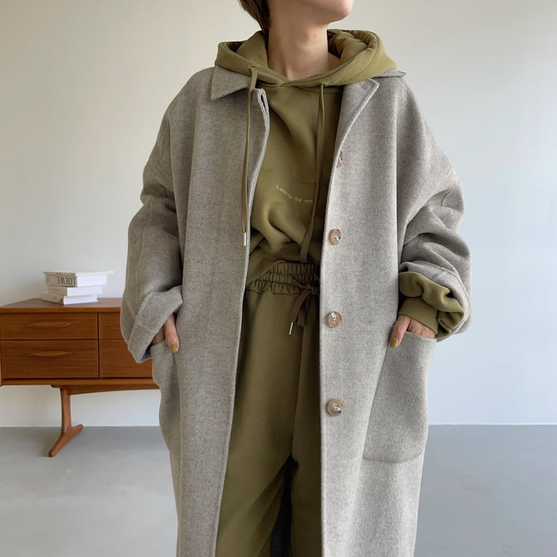 HAND MADE herringbone over wool coat韓国