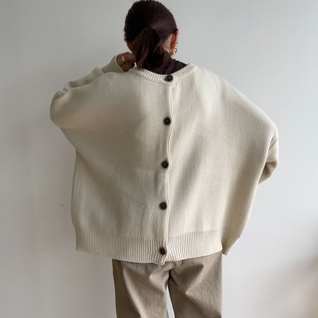 《予約販売》2way over knit cardigan/2colors_nt1464