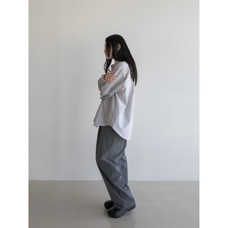 《予約販売》double stripe soft shirt/2colors_nb0231