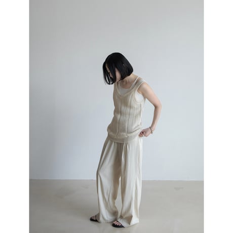 《予約販売》tuck summer light pants/2colors_np1023