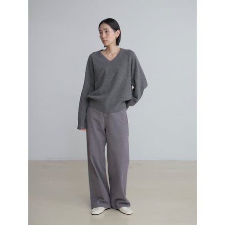 《予約販売》v neck soft knit tops/2colors_nt2498